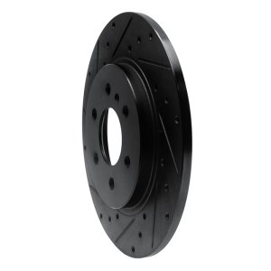 Buick TERRAZA Brake Rotor (1) - Rear Left - R1 Concepts - Drilled & Slotted - Black - 2006